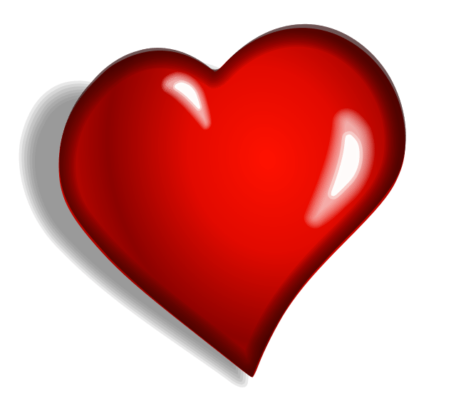 A shiny red 3D heart shape with a shadow on a white background, evoking the warmth and comfort of Home Again. - Beise Real Estate